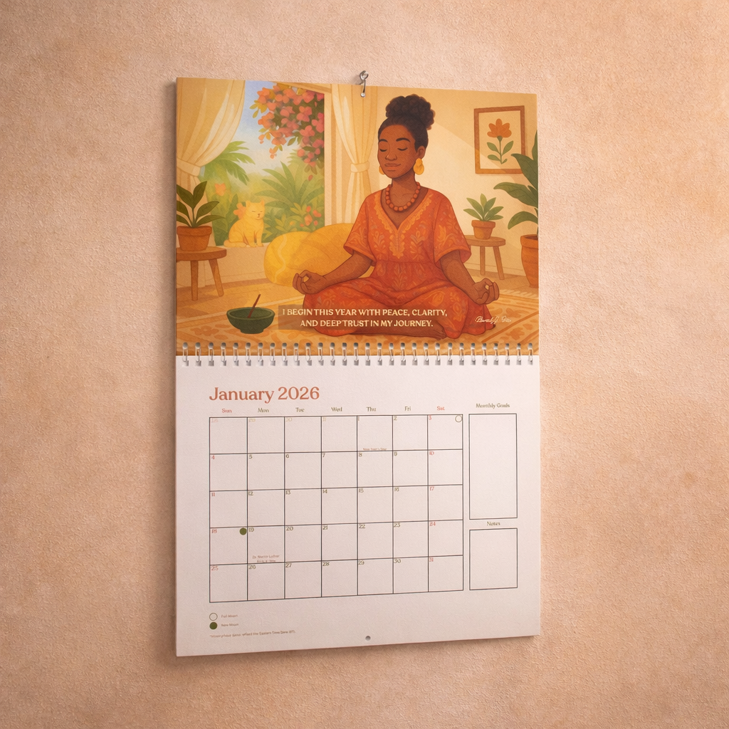 Sweet Synchronicity 2026 Cozy Wall Calendar - Mindfulness & Inspirational Affirmations