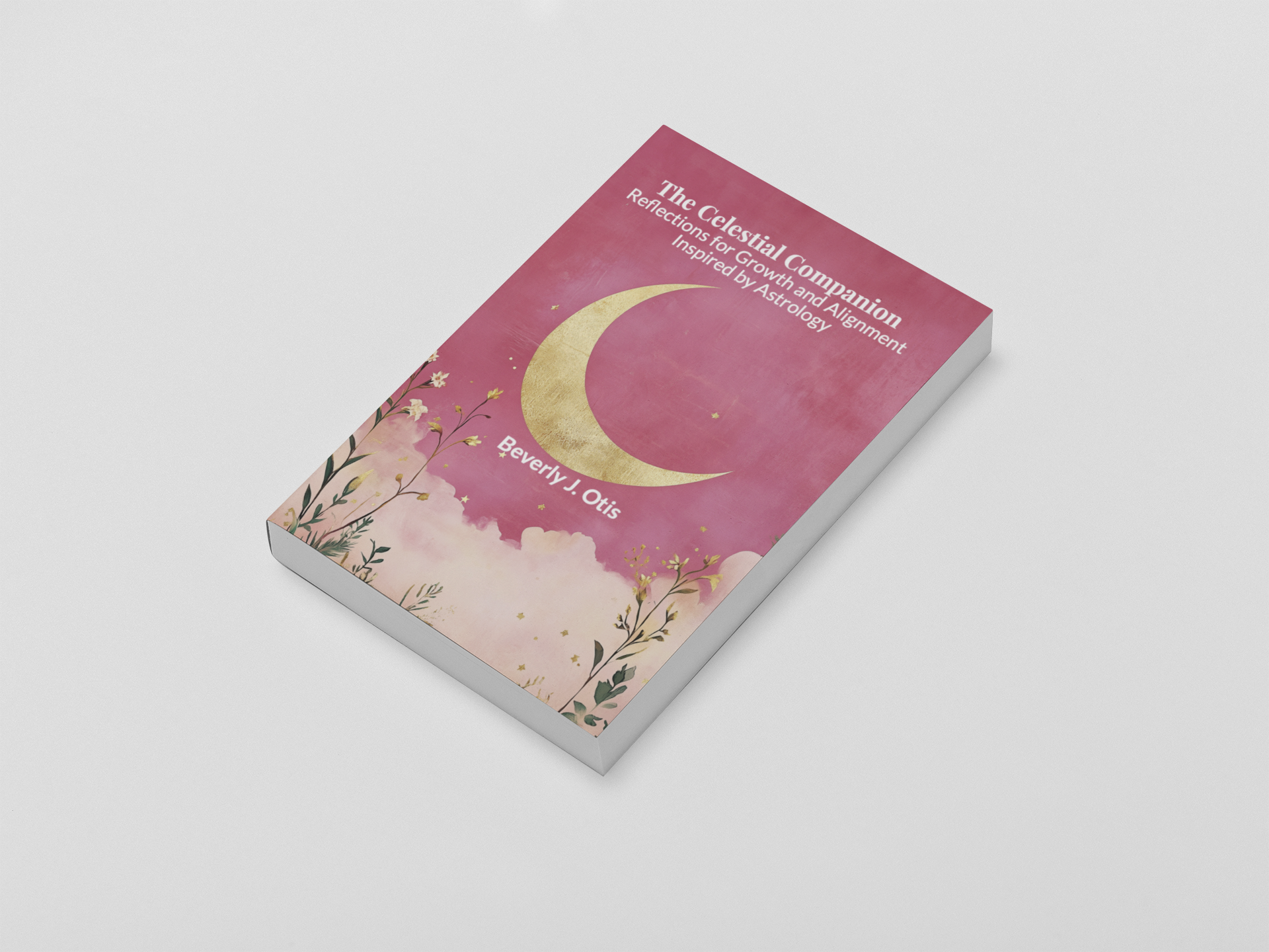 The Celestial Companion astrology journal by Beverly J. Otis displayed on a white surface with a soft shadow.